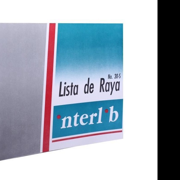 LISTA DE RAYA F. ITAL. 30-S 30H. INTERLIB PZA